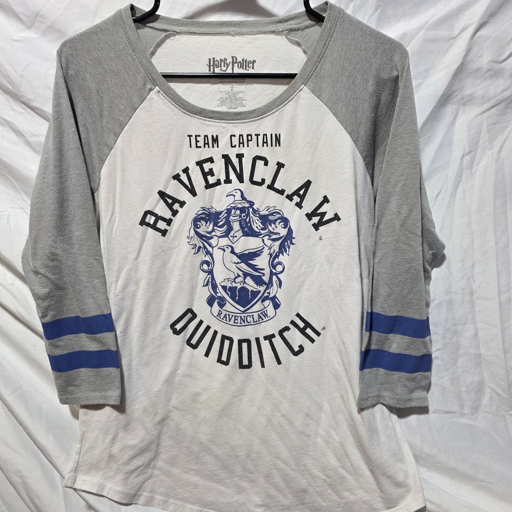 Harry Potter Team Captain Ravenclaw Quidditch 3/4 Sleeve Basebell Tee